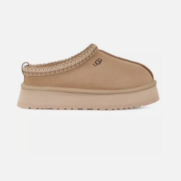 2024 New comfort Women's Shoes UGG Brand Braid Tazz Platform Slippers Sand